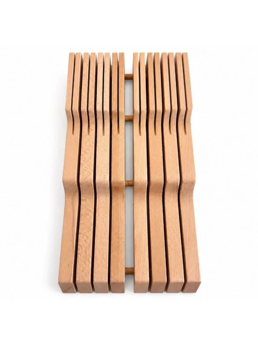 Wusthof Wooden In Drawer Knife Holder Organizer Block 14 Slot 17”x9”x2” Luxury